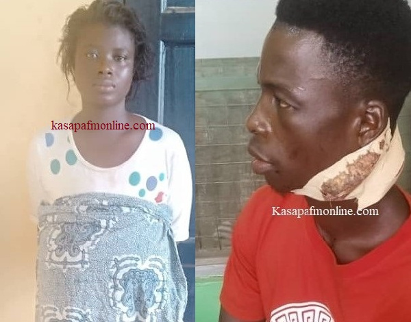 The wounded husband was rushed to Agona Duakwa Government Hospital for treatment