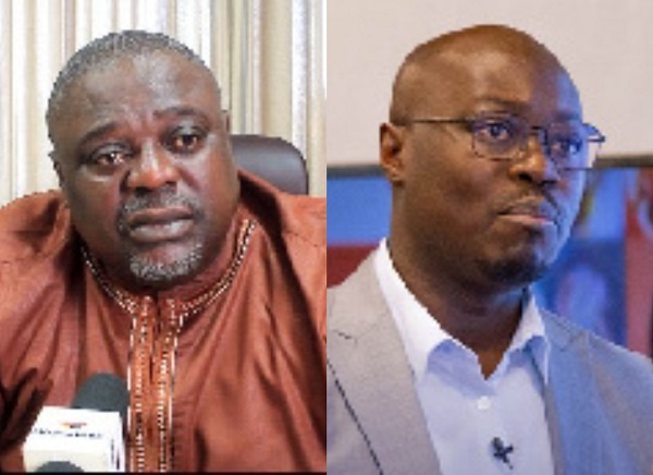 Samuel Koku Anyidoho (left), Cassiel Ato Forson (right)