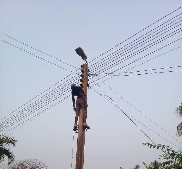 Joseph Ademi died on an electricity pole