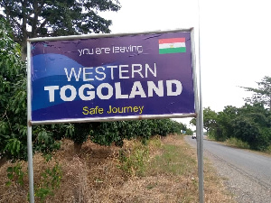 Western Togoland billboards were mounted at different parts of the Volta Region