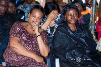 Widow of late Captain Mahama (R)