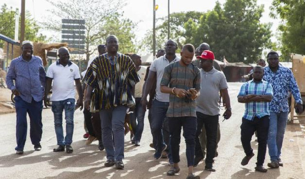 Sammi Awuku, NPP National Organizer hopeful with some delegates