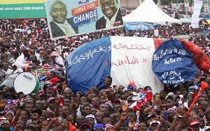 Thousands participated in the program by the governing NPP at the University of Cape Coast