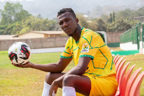 Bibiani Goldstars forward , Abednego Tetteh