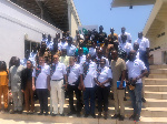 A group photo of officials and participants