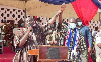 Dr Mahamudu Bawumia, Vice President of Ghana on a three-day tour of the Upper East Region