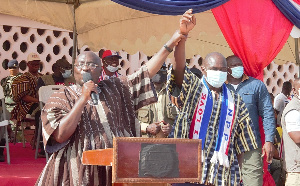 Dr Mahamudu Bawumia, Vice President of Ghana on a three-day tour of the Upper East Region