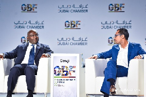 Vice President, Dr Mahamudu Bawumia with Mohammed Dewji, President of METL group