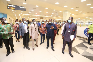 Parliamentary Select Committee on Health during their inspection at the Airport