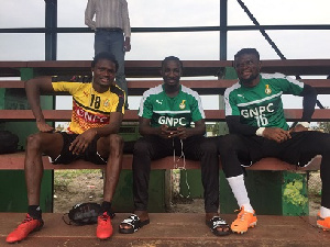 Black Stars players at the 2017 Africa Cup of Nations.