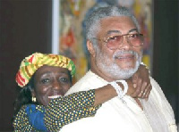 Nana Konadu Agyeman Rawlings and Jerry John Rawlings, the former first family of Ghana