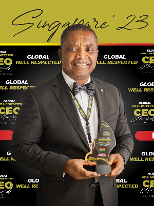 Daniel Asiedu With The Award From The Global Well Respected CEOs Awards.jpeg