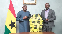 Ghana Vice President Dr. Mahamudu Bawumia and GFA president Kurt Okraku