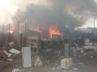 At least 20 wooden structures have been burnt down leaving occupants of the structures homeless