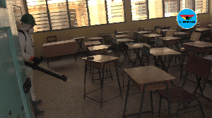 The disinfected areas included classrooms and offices