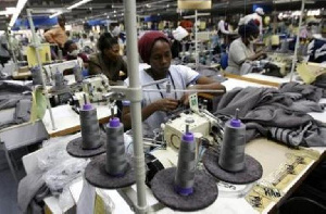 Kenya Worker In Textiles Factory