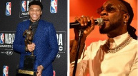 Giannis Antetokounmpo and Burna Boy