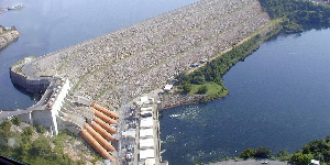 The Akosombo Dam is located on the Volta Lake