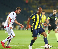 Ayew played his first league game for Fenerbah