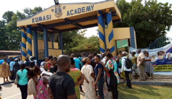 Parents rushed to the school's premises to take their wards home