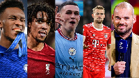 L-R: Callum Hudson-Odoi, Trent Alexander Arnold, Phil Foden, Matthijs de Ligt & Wesley Sneijder