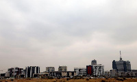 Buildings are seen in the Central Business District (CBD) in the capital Gaborone