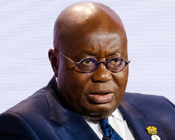 The president of Ghana, Nana  Akufo- Addo