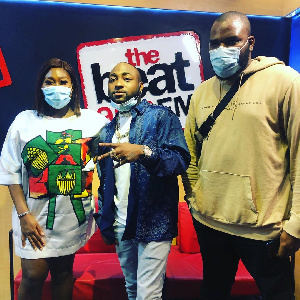 Davido on the Drivetime Show on Beat FM with Gbemi and Segun