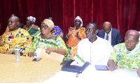 Ms Tina Mensah (second from left) with other dignitaries at the event