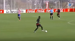 Thomas Partey scored a beautiful during training