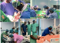 The team that performed the surgery at Korle Bu