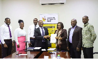 Representatives of Ghana Chamber of Mines and the University of Mines and Technology