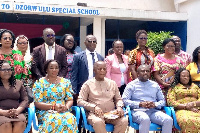 Stakeholders pose for a picture after a gathering where the call was made