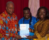 President Mahama, Obour and Mrs. Elizabeth Ofosu-Agyare