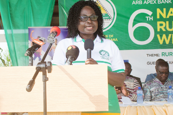 Comfort Owusu, the Executive Director of the Association of Rural Banks