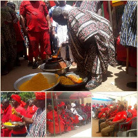 File Photo: Preparation and sprinkling of kpokpoi