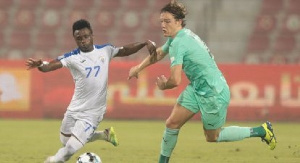 Evans Mensah in action for his club