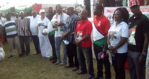 Members of the NDC campaign team in the Central region