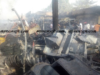 Several containers of tyres and other materials have all been burnt - Manager discloses