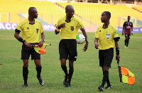 Match officials at a league game | File photo