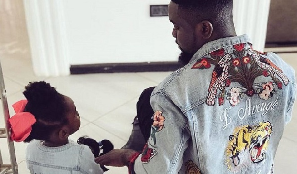 Sarkodie and his daughter Titi