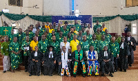 Men's Fellowship delegates with Standing Committee of the General Assembly of the EPCG