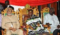 JJ Rawlings, Otumfuo Osei Tutu II and JA Kufuor