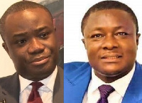 Felix Ofosu Kwakye (L) and Elvis Morris Donkoh (R) are both vying for  Abura Asebu Kwamankese seat