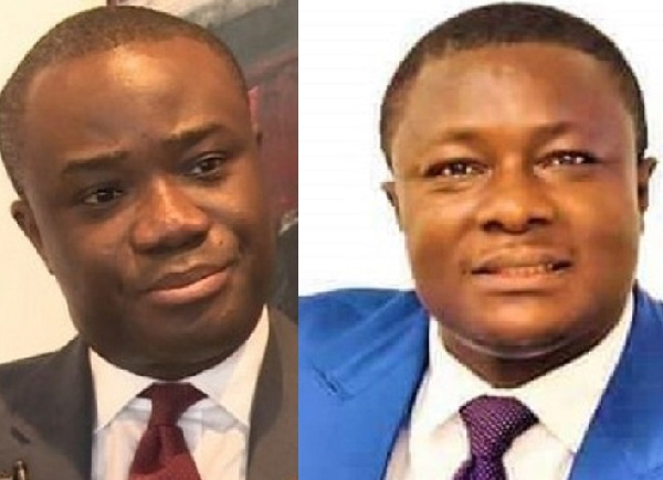 Felix Ofosu Kwakye (L) and Elvis Morris Donkoh (R) are both vying for  Abura Asebu Kwamankese seat