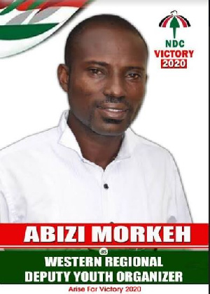 Abizi Morkeh, NDC Western Regional Deputy Youth Organiser