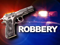 The armed robbers reportedly left the scene before the police arrived