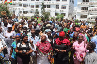 File photo: Angry NDC supporters