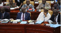 the minority in parliament boycotted vetting yesterday