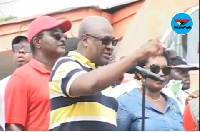 Former President John Dramani Mahama was addressing the crowd during the Unity Walk